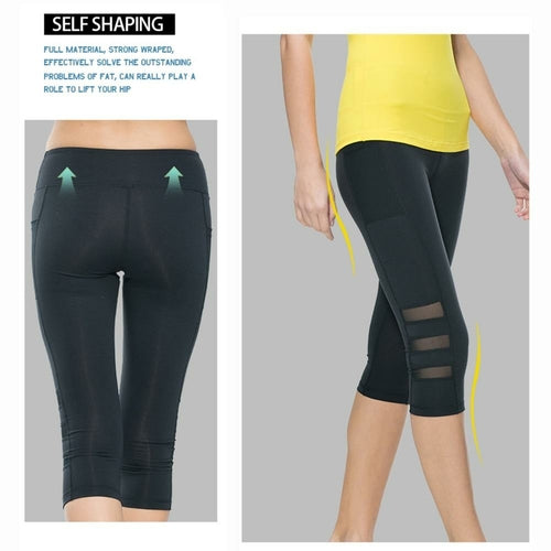 Calf-length Pants Sport-Capri Pant four Women Fitness&Yoga Gym